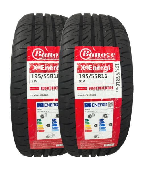 195/55 R16 91V XENERGI Banoze ( 2 New Tyres )