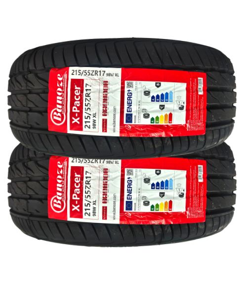 215 55 17 New two tyre tyres Banoze tires click and go tyres