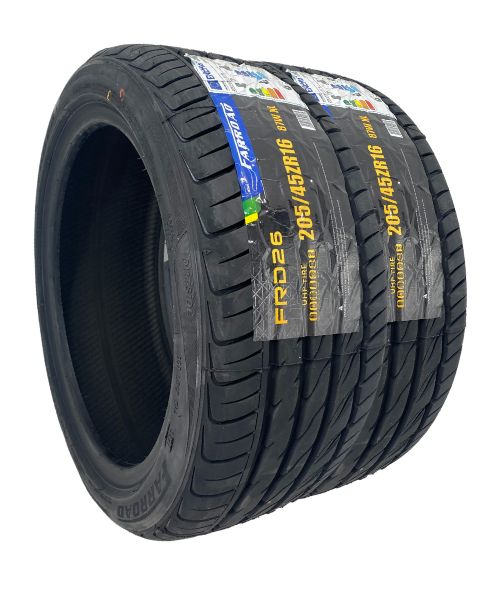 205 45 ZR16 two Tyres farroade click and go tyres