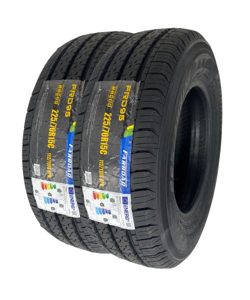 225 70 R15 two New click and go tyres Farroad