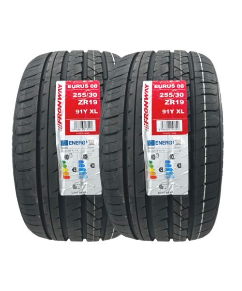 255/30 ZR19 91YXL EURUS 08 Fronway ( 2 New Tyres )