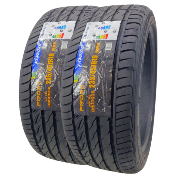 2354519 two new Tyre Farroad click and go tyres